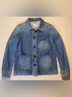 J. Crew Light Blue Cotton Twill Denim Jacket